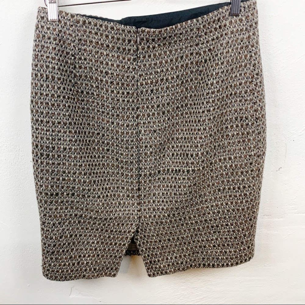 J. Crew Factory Size 8 Timber Tweed Wool Blend Skirt - Picture 5 of 5
